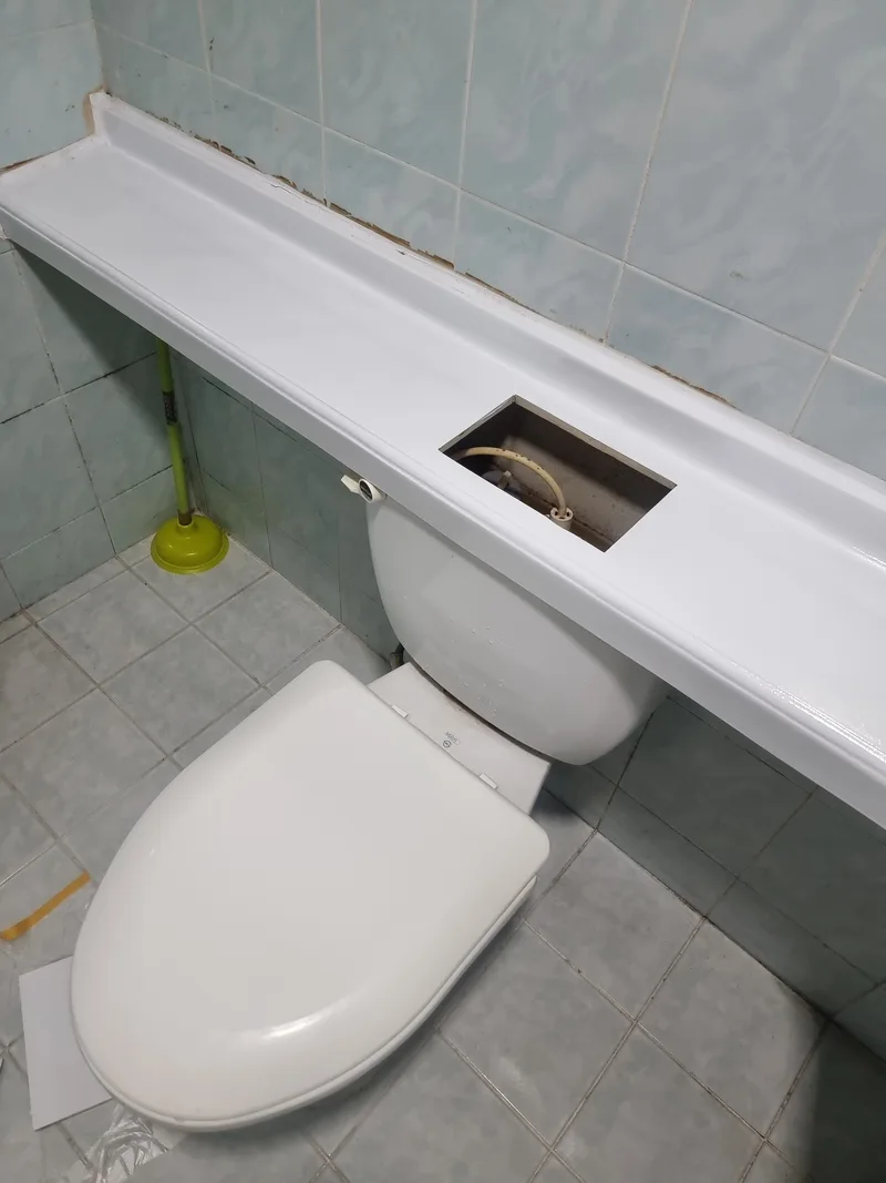 기존 환풍기 분리 및 배선 확인